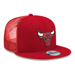New Era Chicago Bulls Core Logo Meshback 9FIFTY Snapback Hat Red