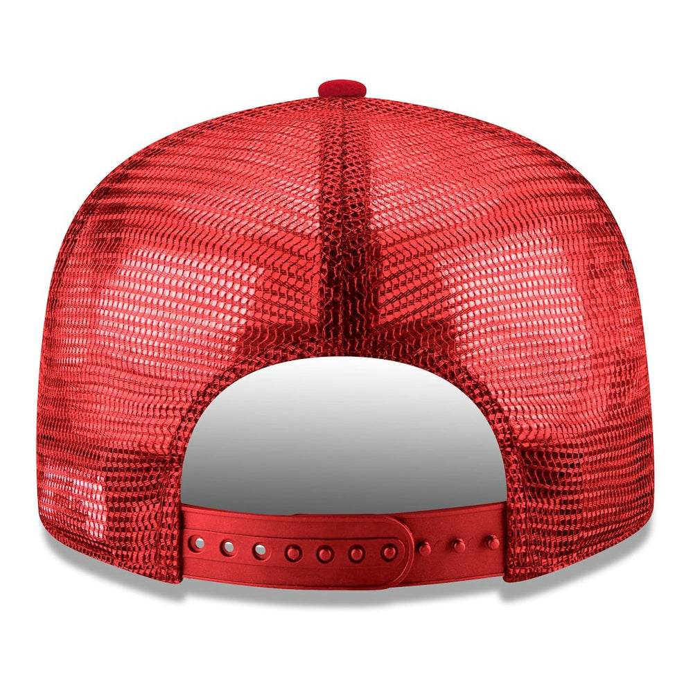 New Era Chicago Bulls Core Logo Meshback 9FIFTY Snapback Hat Red