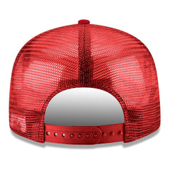 New Era Chicago Bulls Core Logo Meshback 9FIFTY Snapback Hat Red