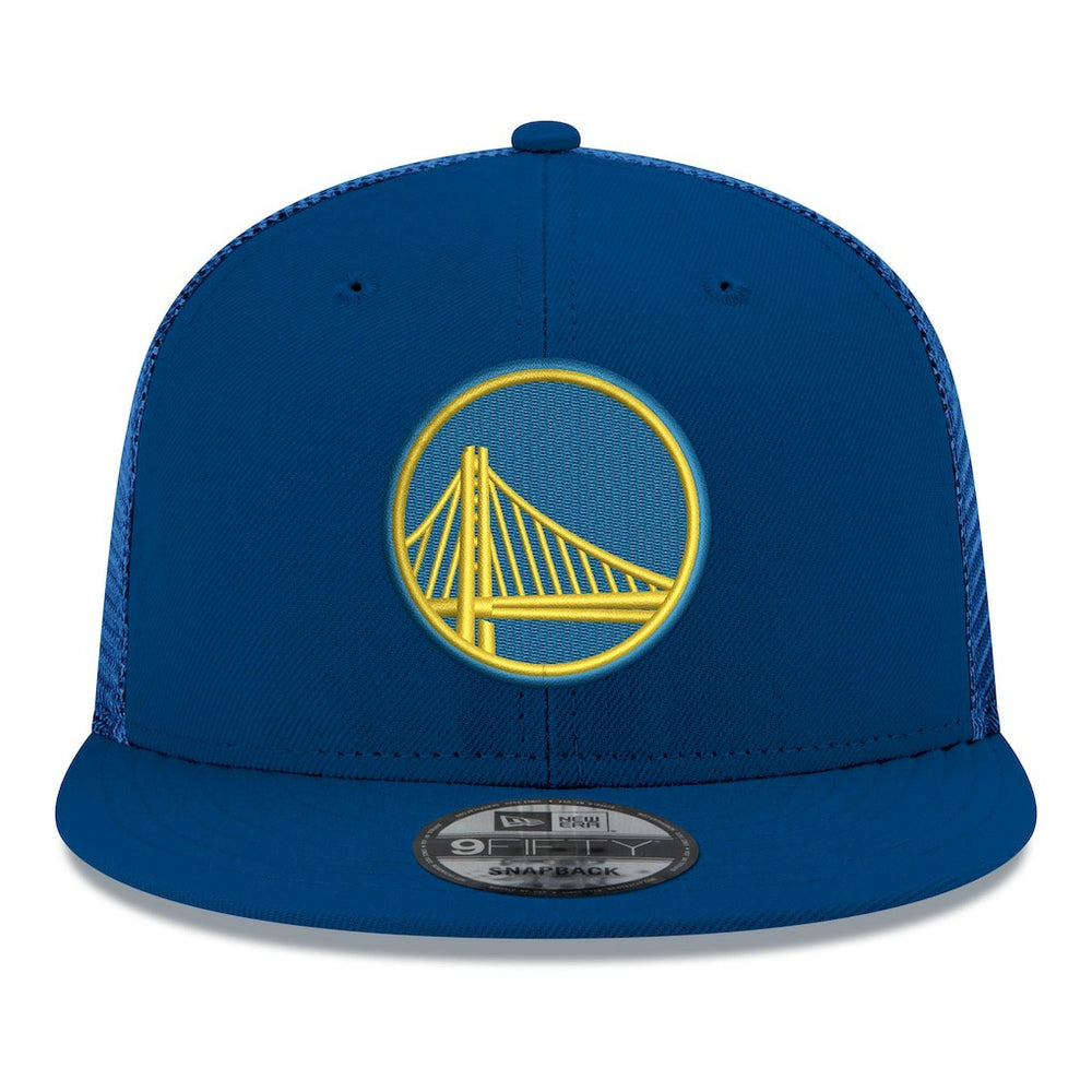 New Era Golden State Warriors Core Logo Meshback 9FIFTY Snapback Hat Royal