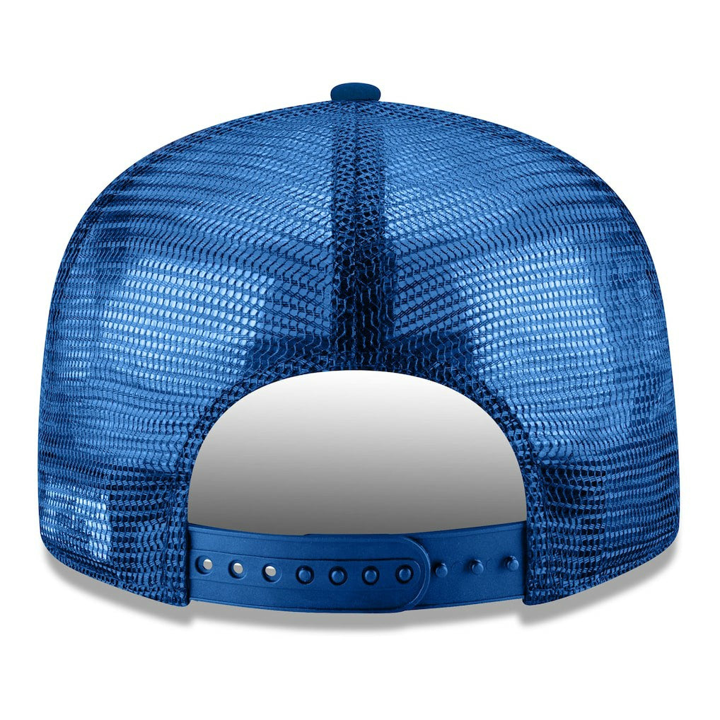 New Era Golden State Warriors Core Logo Meshback 9FIFTY Snapback Hat Royal