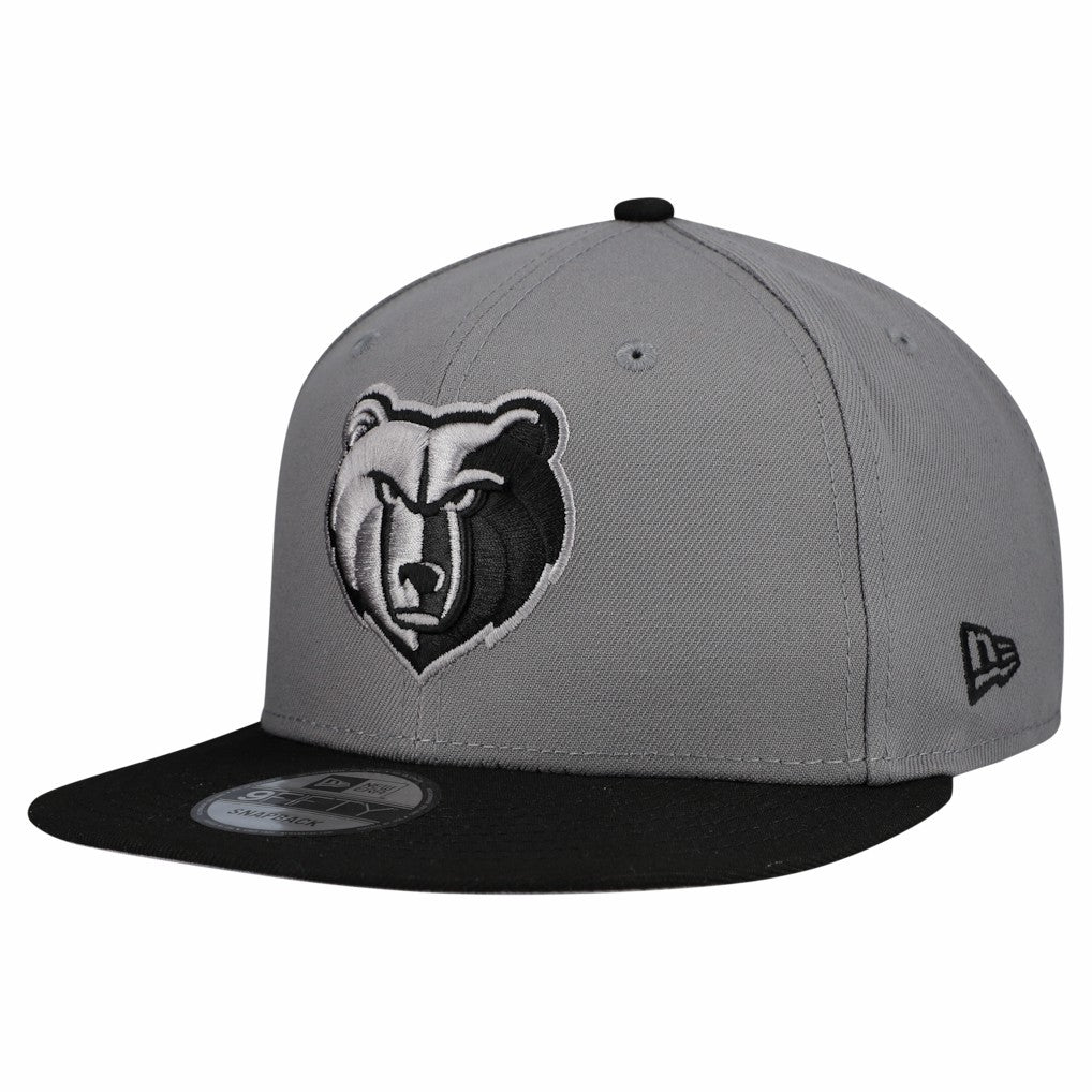 New Era Memphis Grizzlies Core Logo Storm Gray Two-Tone 9FIFTY Snapback Hat Gray