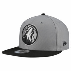 New Era Minnesota Timberwolves Core Logo Storm Gray Two-Tone 9FIFTY Snapback Hat Gray
