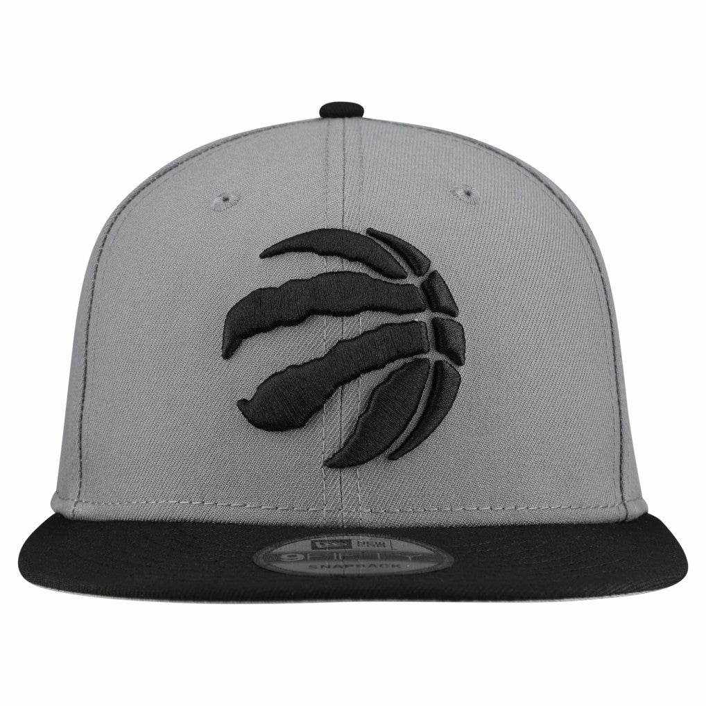 New Era Toronto Raptors Core Logo Storm Gray Two-Tone 9FIFTY Snapback Hat Gray