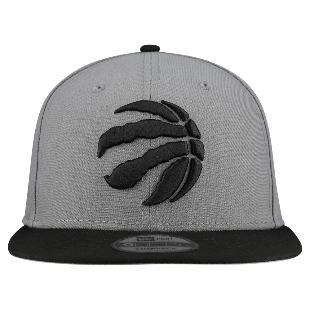 New Era Toronto Raptors Core Logo Storm Gray Two-Tone 9FIFTY Snapback Hat Gray