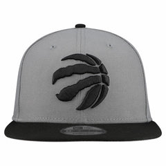 New Era Toronto Raptors Core Logo Storm Gray Two-Tone 9FIFTY Snapback Hat Gray