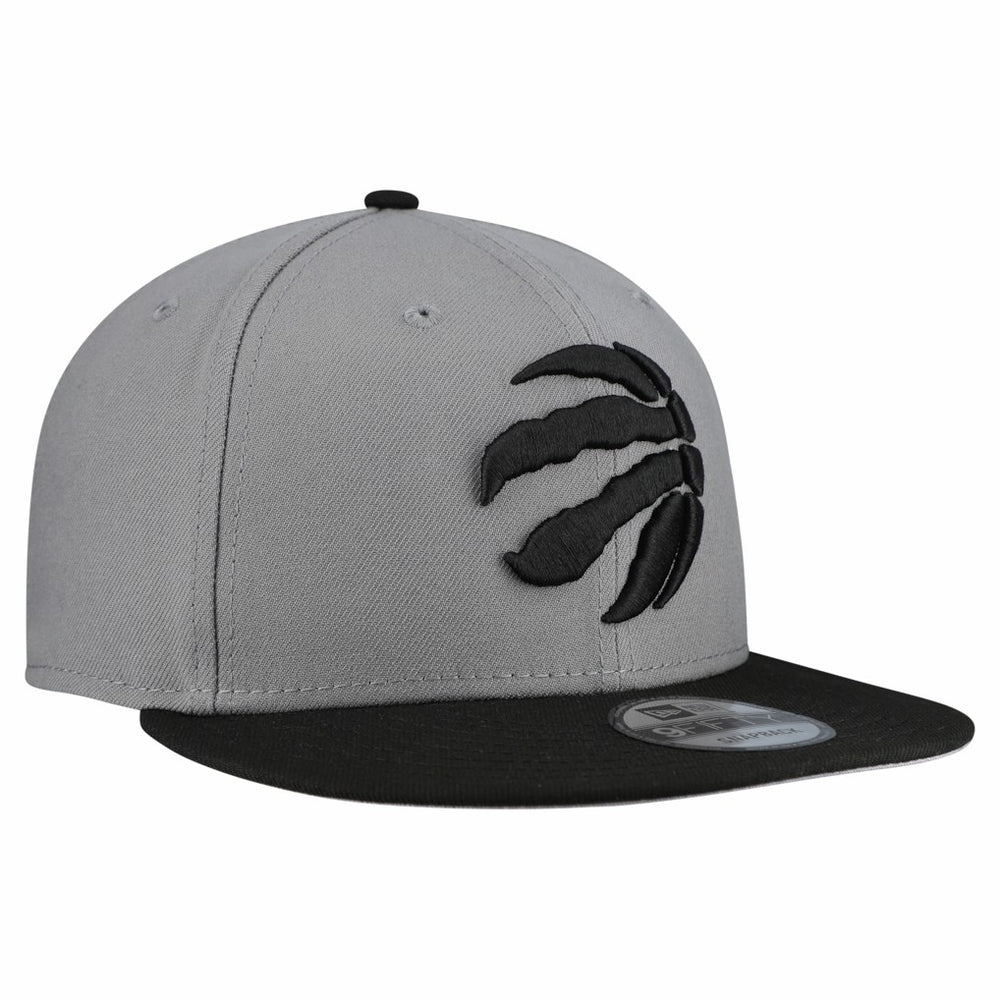 New Era Toronto Raptors Core Logo Storm Gray Two-Tone 9FIFTY Snapback Hat Gray