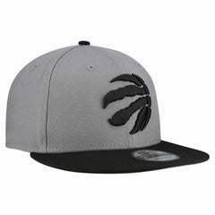 New Era Toronto Raptors Core Logo Storm Gray Two-Tone 9FIFTY Snapback Hat Gray