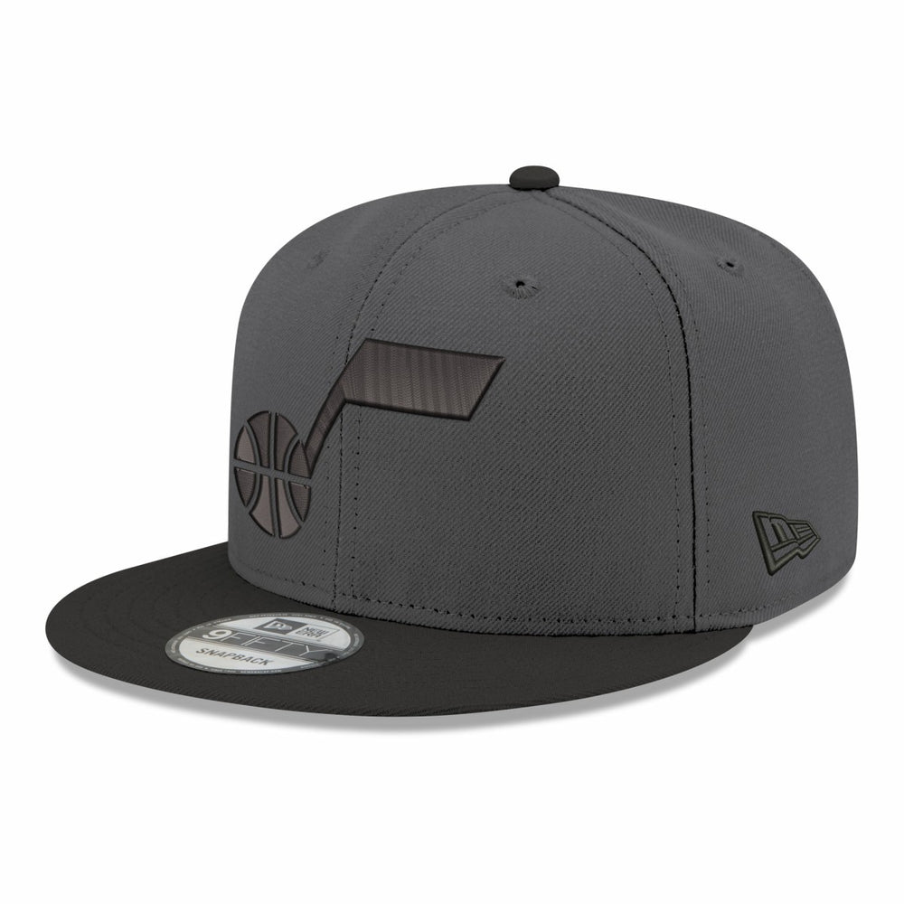 New Era Utah Jazz Logo 2-Tone 9FIFTY Snapback Hat Gray/Black