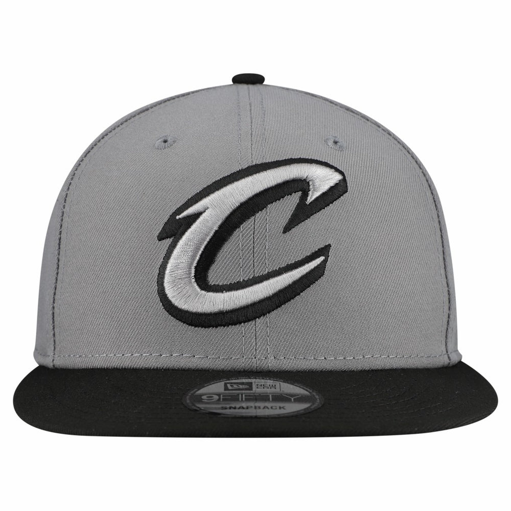 New Era Cleveland Cavaliers Core Logo Storm Gray Two-Tone 9FIFTY Snapback Hat Gray