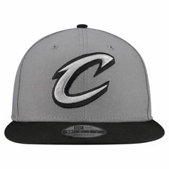 New Era Cleveland Cavaliers Core Logo Storm Gray Two-Tone 9FIFTY Snapback Hat Gray