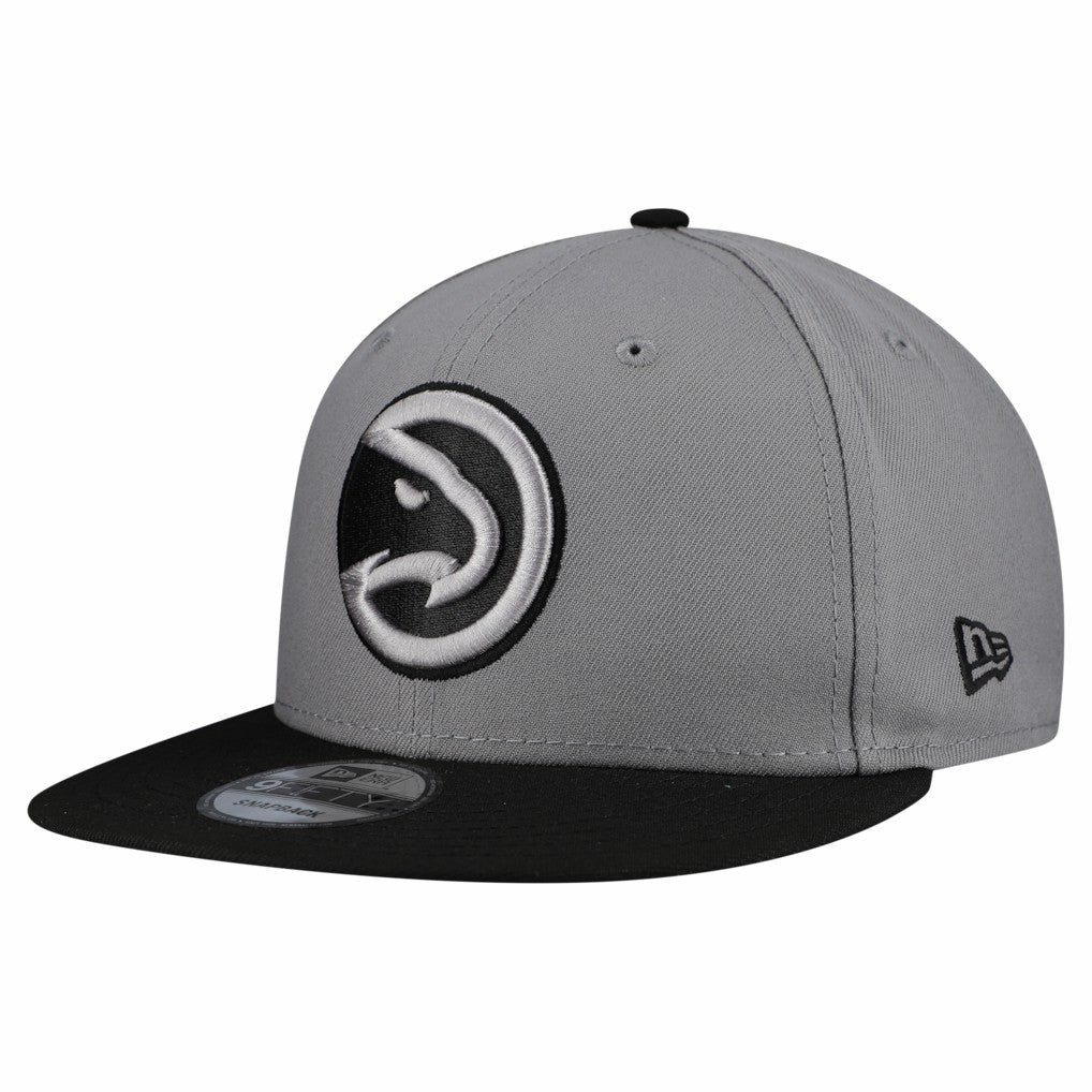 New Era Atlanta Hawks Core Logo Storm Gray Two-Tone 9FIFTY Snapback Hat Gray