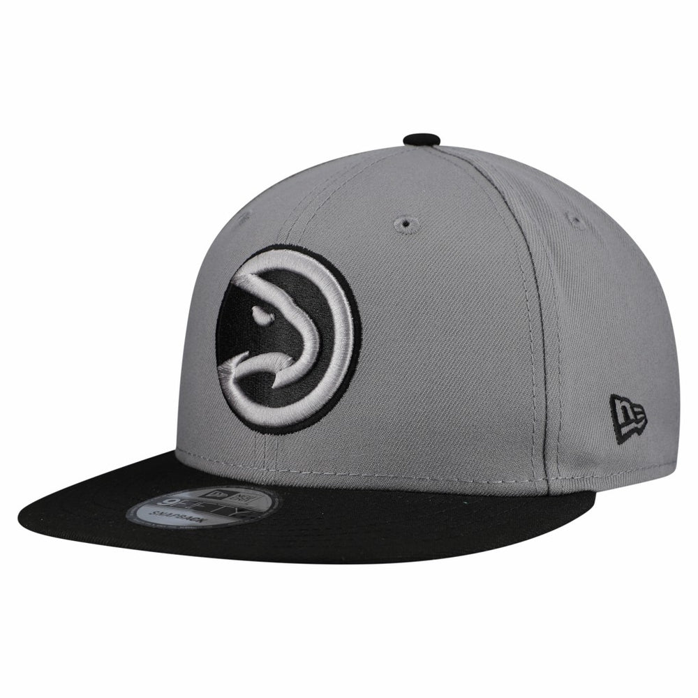 New Era Atlanta Hawks Core Logo Storm Gray Two-Tone 9FIFTY Snapback Hat Gray
