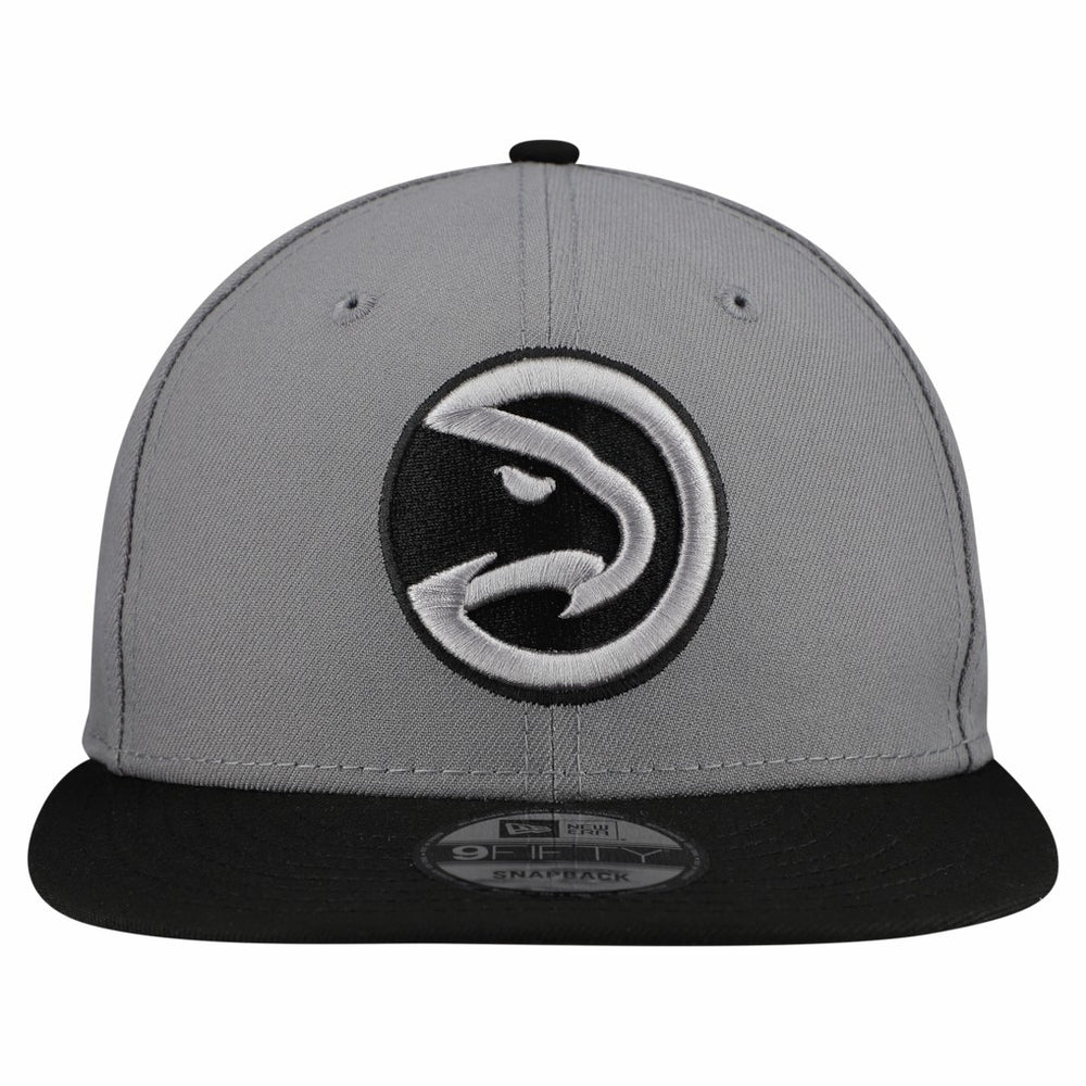 New Era Atlanta Hawks Core Logo Storm Gray Two-Tone 9FIFTY Snapback Hat Gray