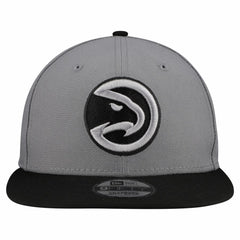 New Era Atlanta Hawks Core Logo Storm Gray Two-Tone 9FIFTY Snapback Hat Gray