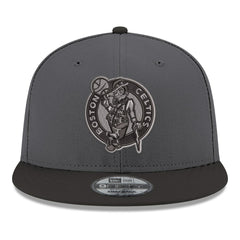 New Era Boston Celtics Logo 2-Tone 9FIFTY Snapback Hat Gray/Black