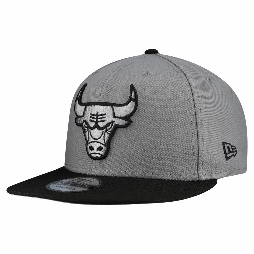 New Era Chicago Bulls Core Logo Storm Gray Two-Tone 9FIFTY Snapback Hat Gray