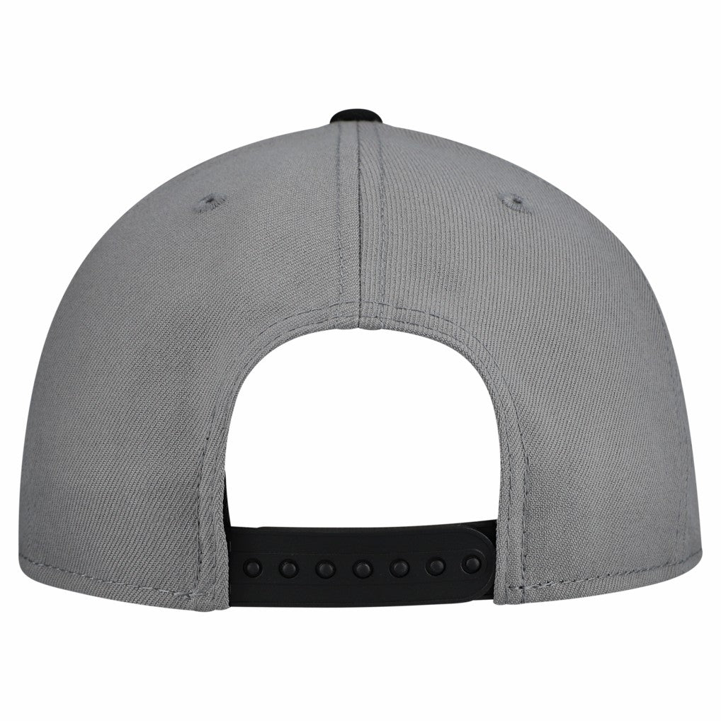 New Era Chicago Bulls Core Logo Storm Gray Two-Tone 9FIFTY Snapback Hat Gray