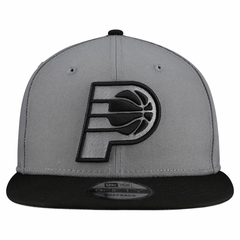 New Era Indiana Pacers Core Logo Storm Gray Two-Tone 9FIFTY Snapback Hat Gray