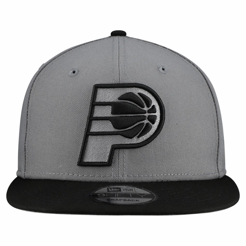 New Era Indiana Pacers Core Logo Storm Gray Two-Tone 9FIFTY Snapback Hat Gray