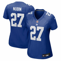 Tyler Nubin New York Giants Women's Team Game Jersey - Royal - Nike