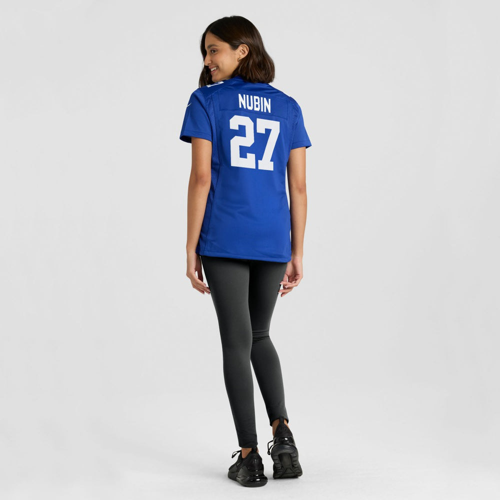 Tyler Nubin New York Giants Women's Team Game Jersey - Royal - Nike