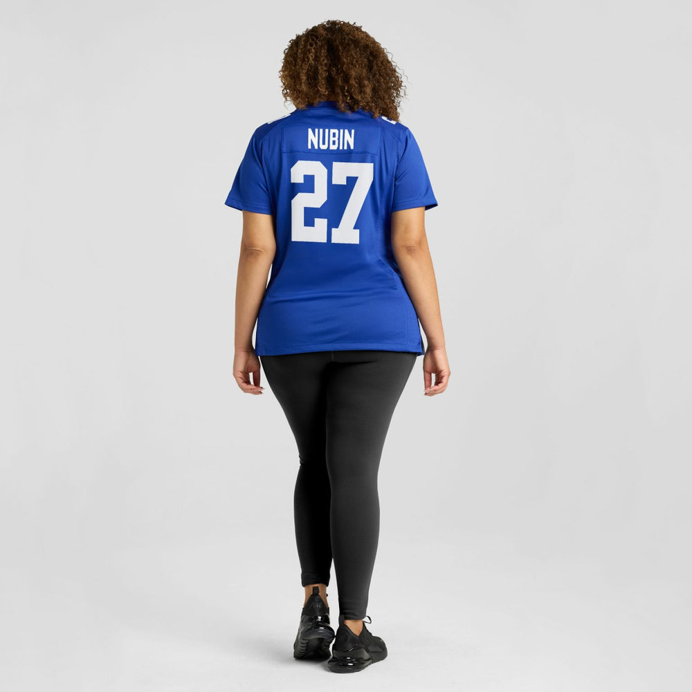 Tyler Nubin New York Giants Women's Team Game Jersey - Royal - Nike