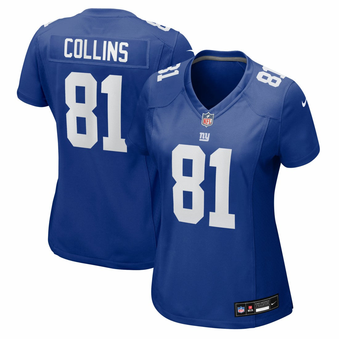 Beaux Collins New York Giants Women's Team Game Jersey - Royal - Nike