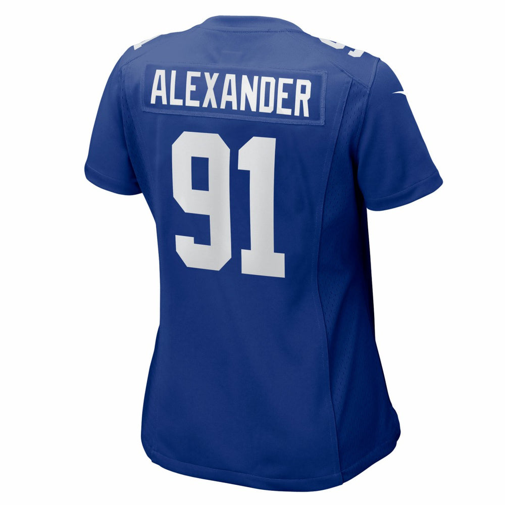 Darius Alexander New York Giants Women's Team Game Jersey - Royal - Nike