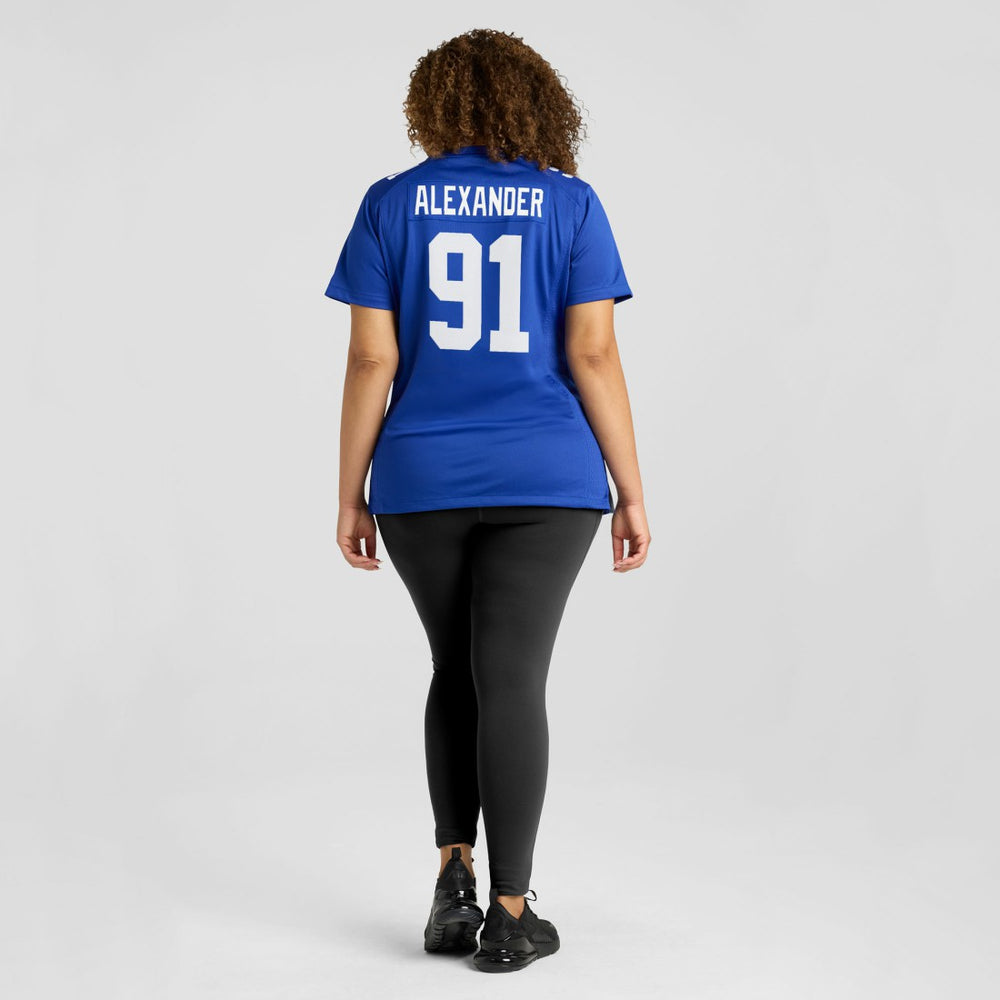 Darius Alexander New York Giants Women's Team Game Jersey - Royal - Nike
