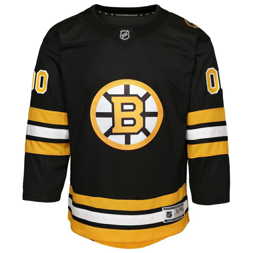 Boston Bruins Youth Home Custom Premier Jersey - Black | NHL Lifestyle