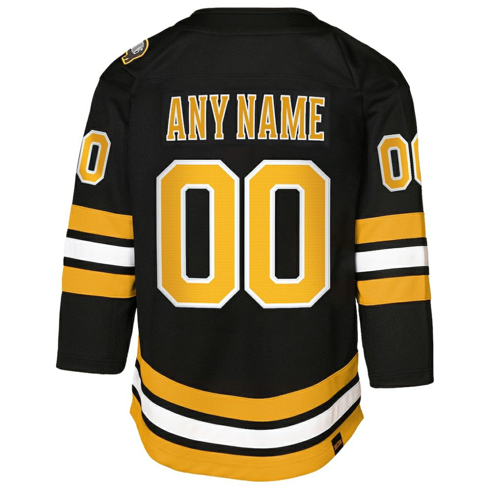 Boston Bruins Youth Home Custom Premier Jersey - Black | NHL Lifestyle