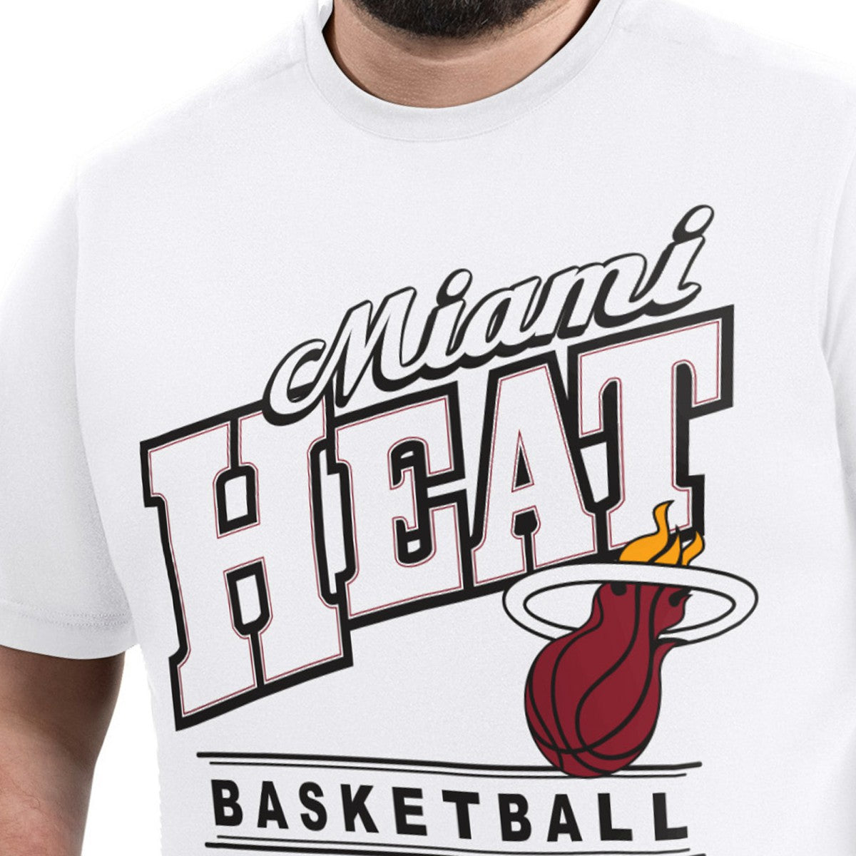 Miami Heat G-III Sports by Carl Banks Adaptive Headliner T-Shirt White