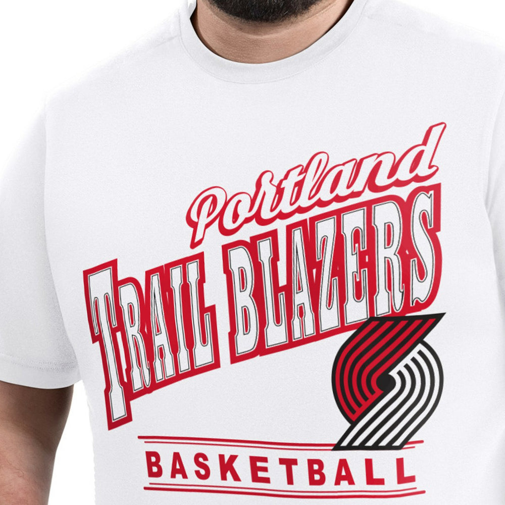 Portland Trail Blazers G-III Sports by Carl Banks Adaptive Headliner T-Shirt White