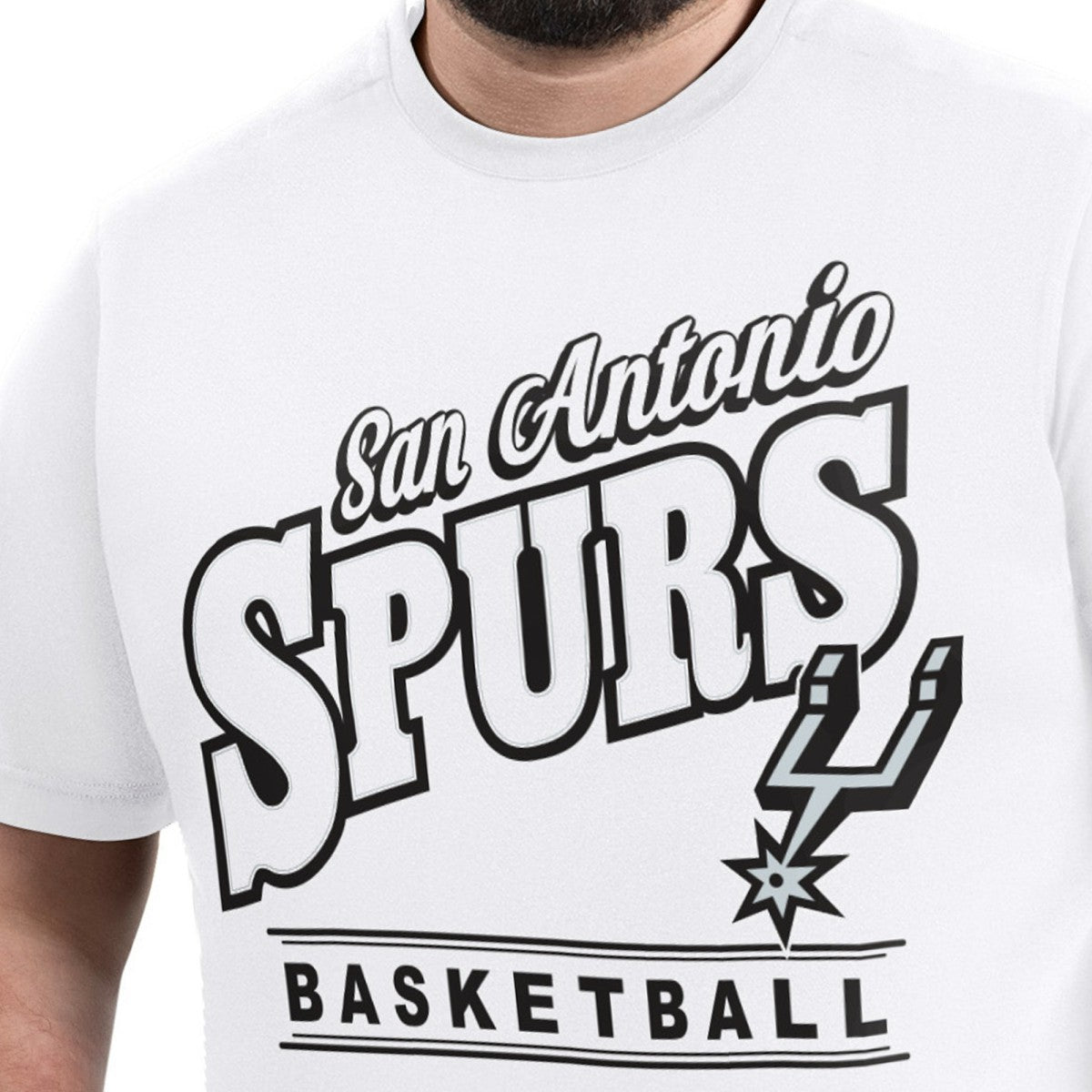 San Antonio Spurs G-III Sports by Carl Banks Adaptive Headliner T-Shirt White
