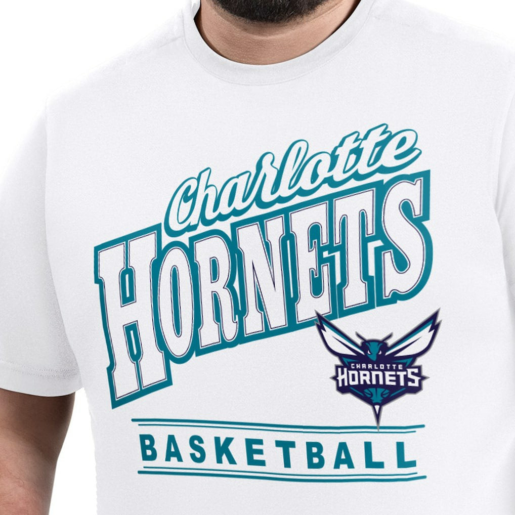 Charlotte Hornets G-III Sports by Carl Banks Adaptive Headliner T-Shirt White