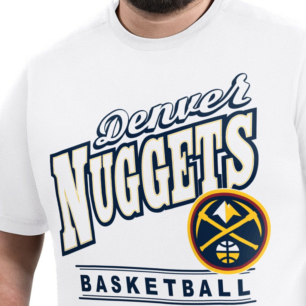 Denver Nuggets G-III Sports by Carl Banks Adaptive Headliner T-Shirt White