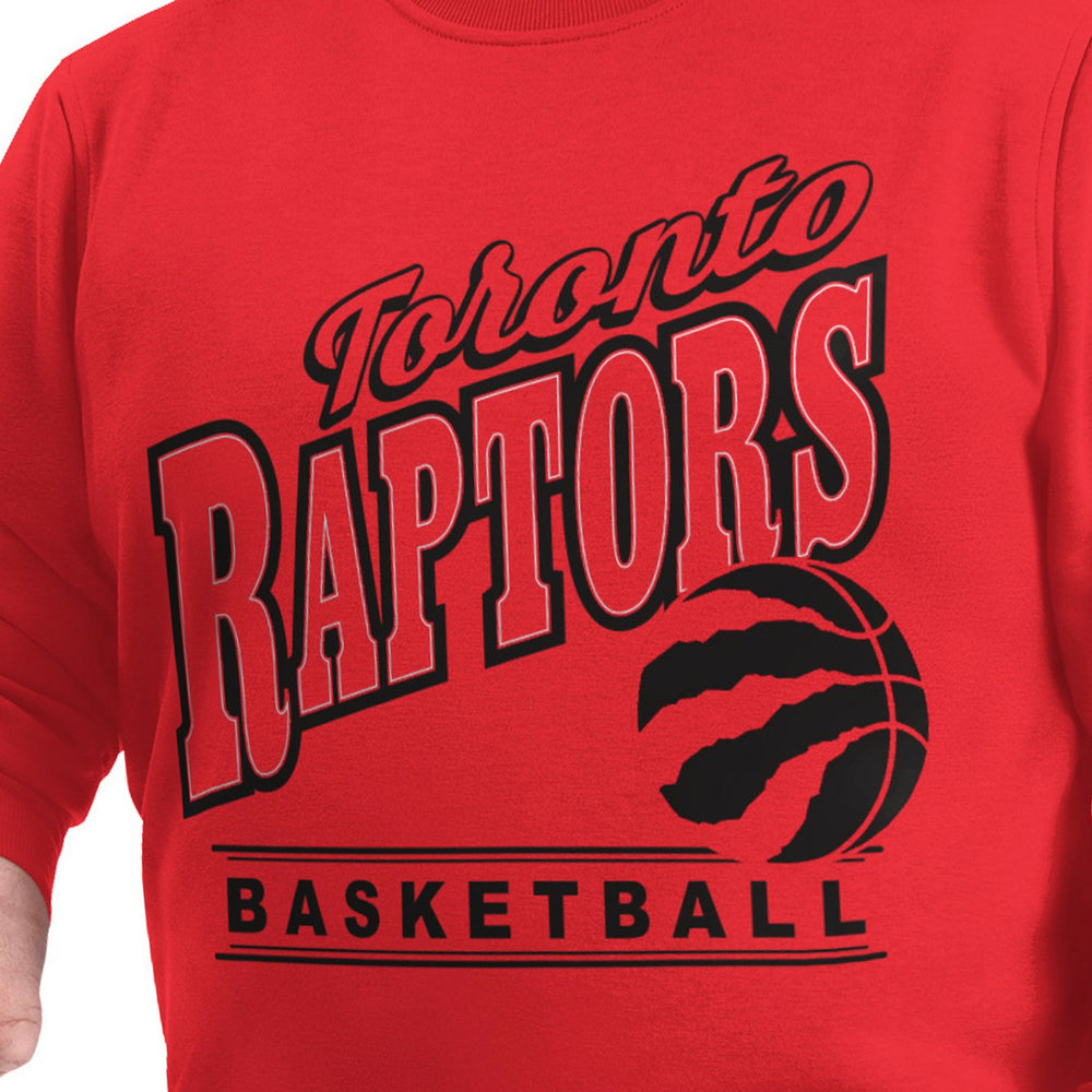 Toronto Raptors G-III Sports by Carl Banks Adaptive Headliner Fleece Crewneck Sweatshirt Red