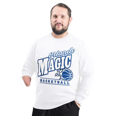 Orlando Magic G-III Sports by Carl Banks Adaptive Headliner Fleece Crewneck Sweatshirt White