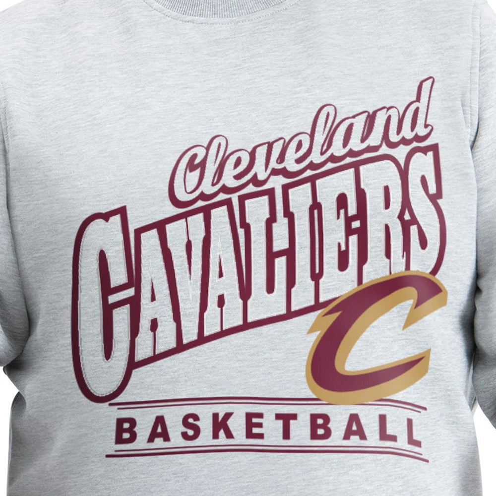 Cleveland Cavaliers G-III Sports by Carl Banks Adaptive Headliner Fleece Crewneck Sweatshirt Gray
