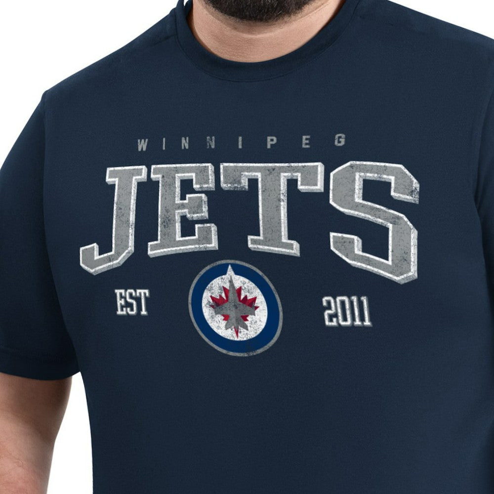 Winnipeg Jets G-III Sports by Carl Banks Adaptive Classic Team Graphic T-Shirt - Navy | NHL online