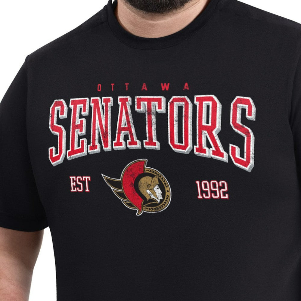 Ottawa Senators G-III Sports by Carl Banks Adaptive Classic Team Graphic T-Shirt - Black | NHL online