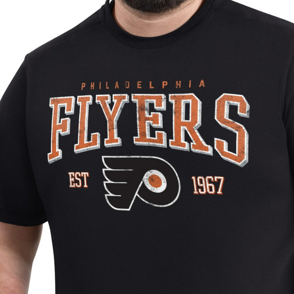 Philadelphia Flyers G-III Sports by Carl Banks Adaptive Classic Team Graphic T-Shirt - Black | NHL Lifestyle
