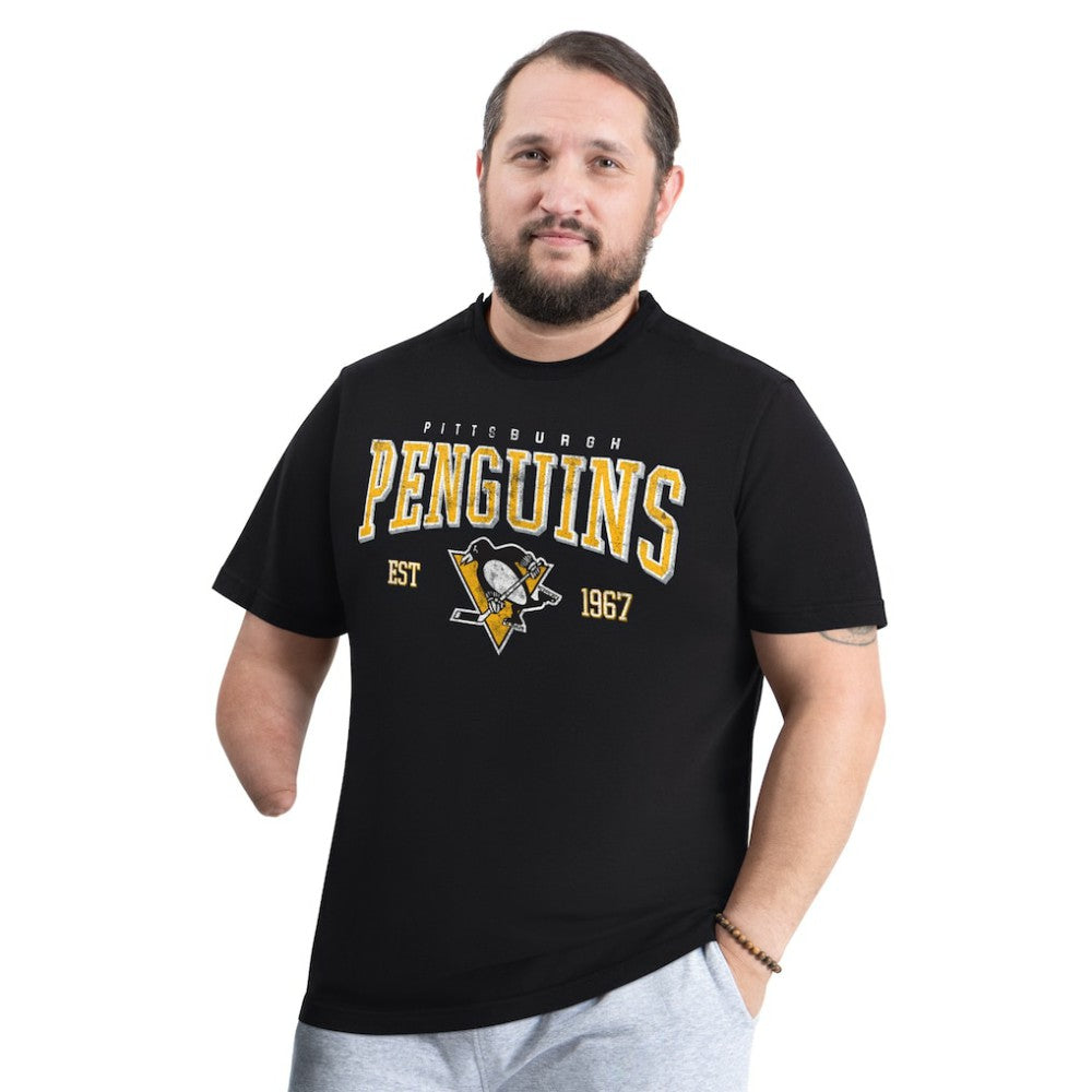 Pittsburgh Penguins G-III Sports by Carl Banks Adaptive Classic Team Graphic T-Shirt - Black | NHL on sale