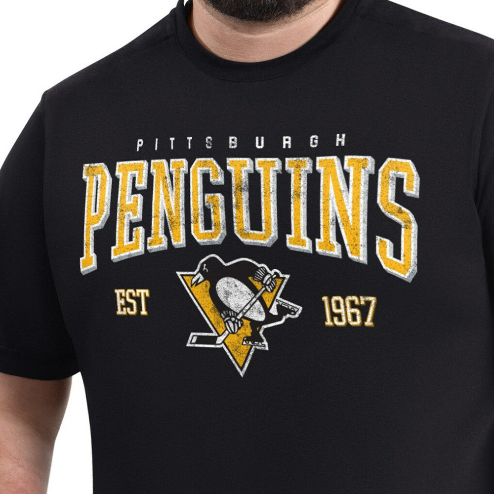 Pittsburgh Penguins G-III Sports by Carl Banks Adaptive Classic Team Graphic T-Shirt - Black | NHL on sale