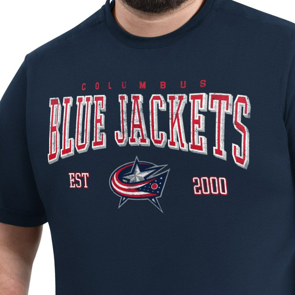 Columbus Blue Jackets G-III Sports by Carl Banks Adaptive Classic Team Graphic T-Shirt - Navy | NHL Lifestyle