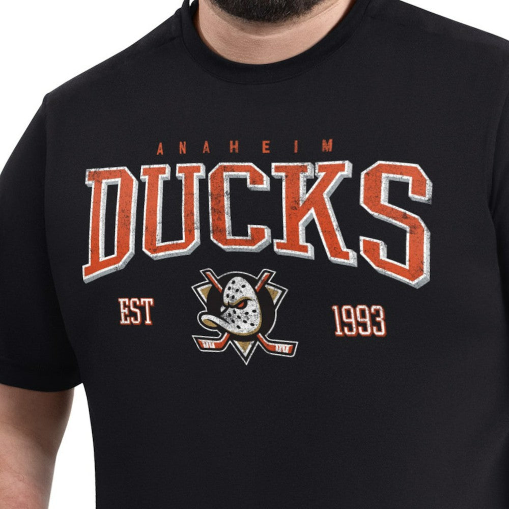 Anaheim Ducks G-III Sports by Carl Banks Adaptive Classic Team Graphic T-Shirt - Black | NHL Lifestyle