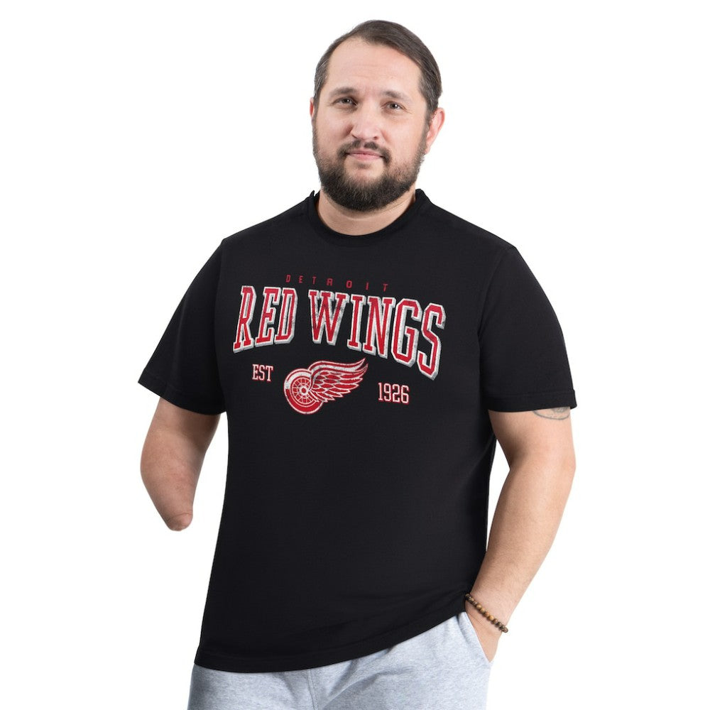 Detroit Red Wings G-III Sports by Carl Banks Adaptive Classic Team Graphic T-Shirt - Black | NHL Clearance