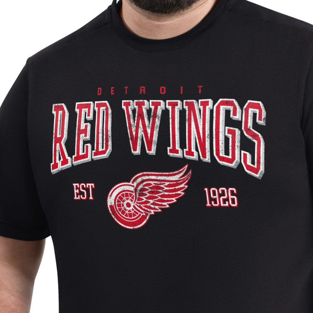 Detroit Red Wings G-III Sports by Carl Banks Adaptive Classic Team Graphic T-Shirt - Black | NHL Clearance