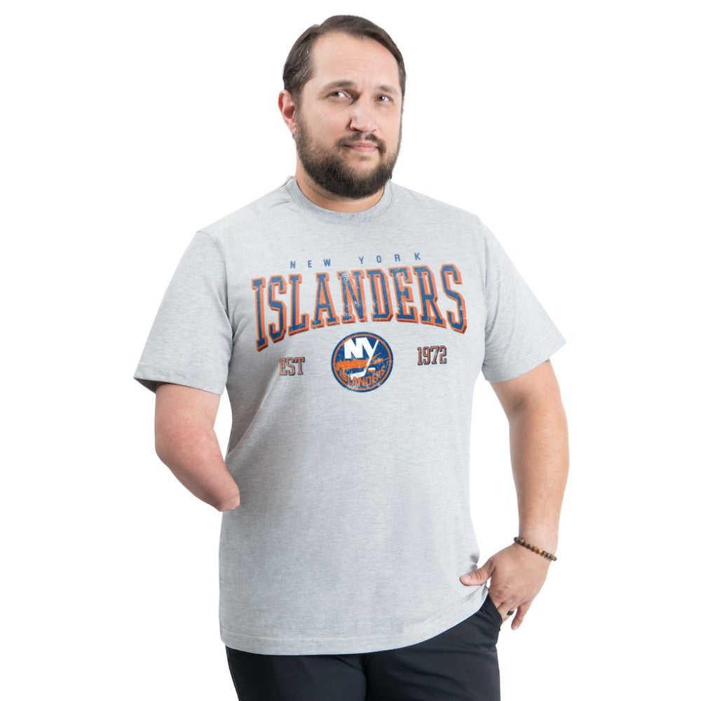 New York Islanders G-III Sports by Carl Banks Adaptive Classic Team Graphic T-Shirt - Gray | NHL near me